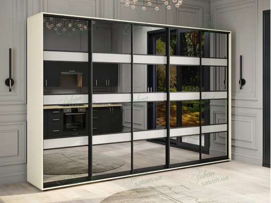 Шкаф-купе Комби 26 трехдверный H-240 1