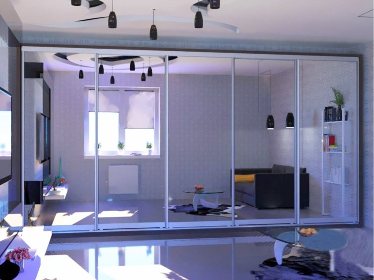 Шкаф-купе Стандарт 10.1 пятидверный H-240 1