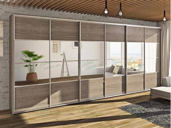 Шафа-купе Стандарт 7.7 шестидверна H-240 1