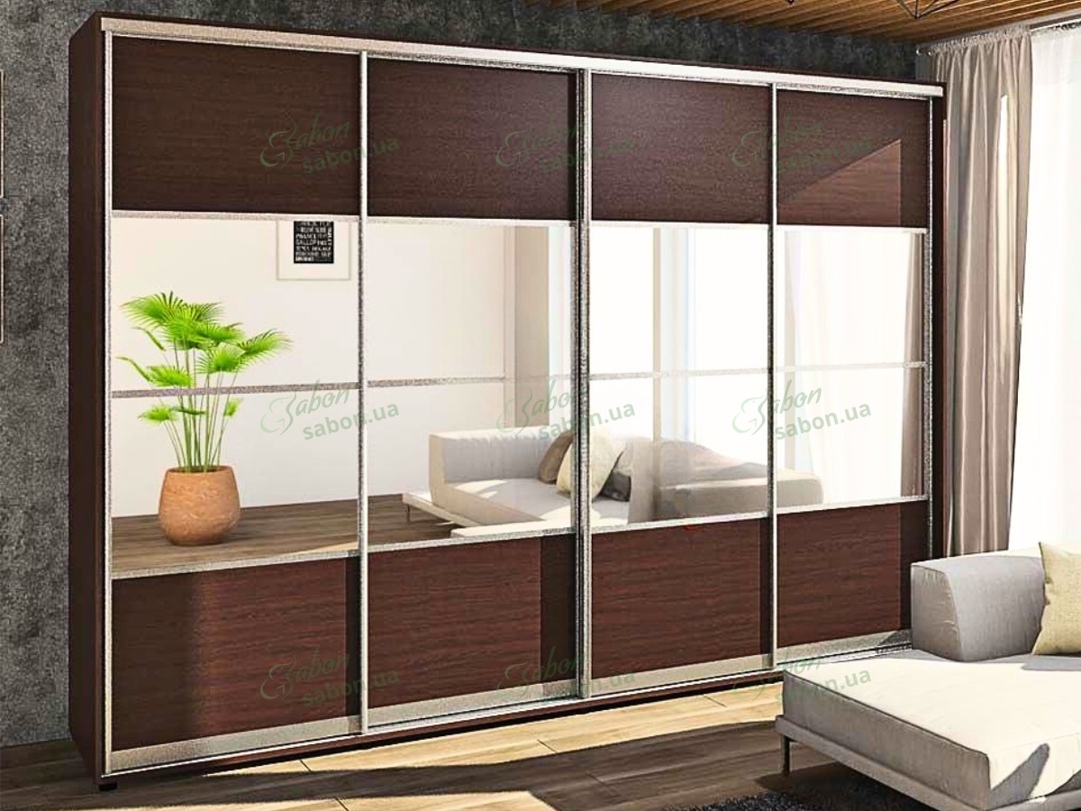 Шафа-купе Стандарт 7.7 чотиридверна H-210