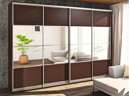 Шафа-купе Стандарт 7.7 чотиридверна H-210 1