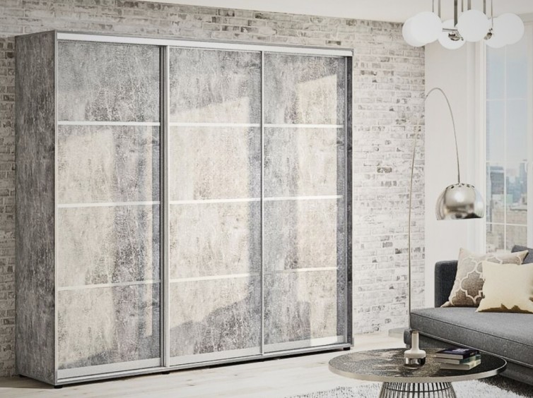 Шкаф-купе Стандарт 7.9 трехдверный H-240 1