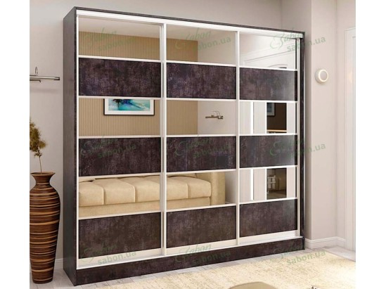 Шкаф-купе Стандарт 5.2 трехдверный H-240 1