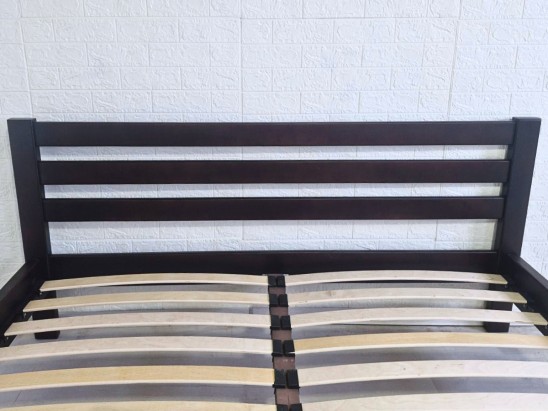 Дерев'яне ліжко Прем'єра Люкс ясень 2