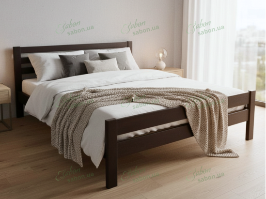 Деревянная кровать Премьера Люкс ясень 1