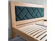 Дерев'яне ліжко Модерн БУК з м'яким узголів'ям КОСА 12