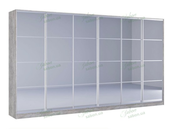 Шкаф-купе Стандарт 7.1 шестидверный H-240 1