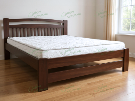 Дерев'яне ліжко Рута горіх 1