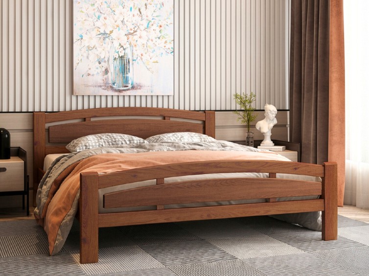 Дерев'яне ліжко Модерн 1