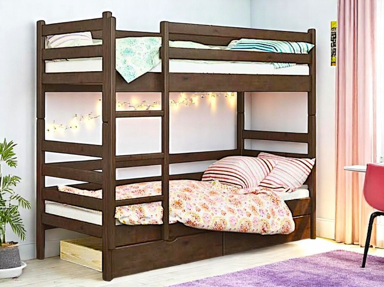 Дерев'яне двоярусне ліжко-трансформер Соня 3 