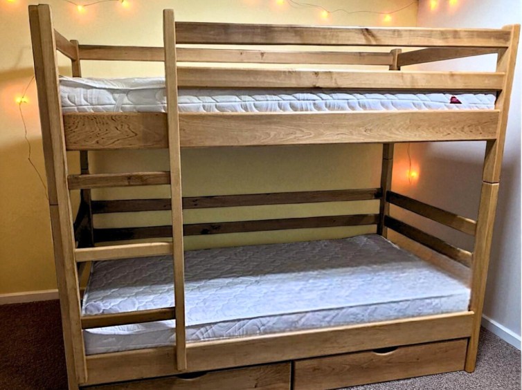 Дерев'яне двоярусне ліжко-трансформер Соня 1