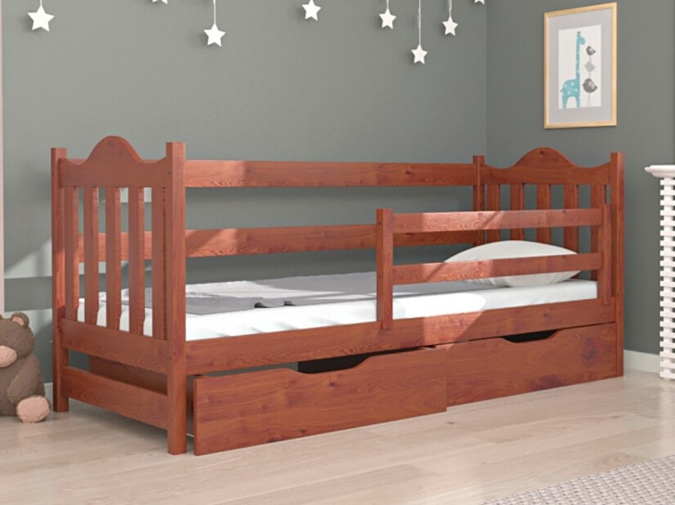 Детская кровать Аврора из натурального дерева 7 