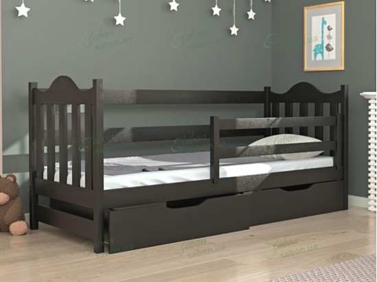 Дитяче ліжко Аврора з натурального дерева 11 