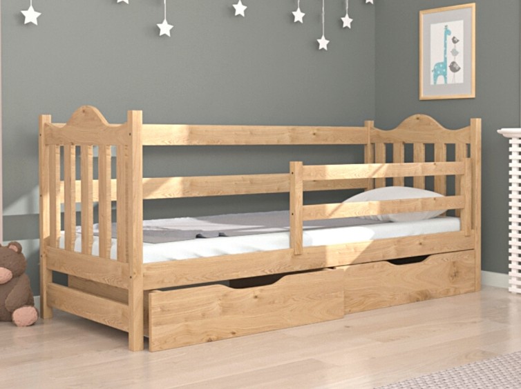 Детская кровать Аврора из натурального дерева 5 