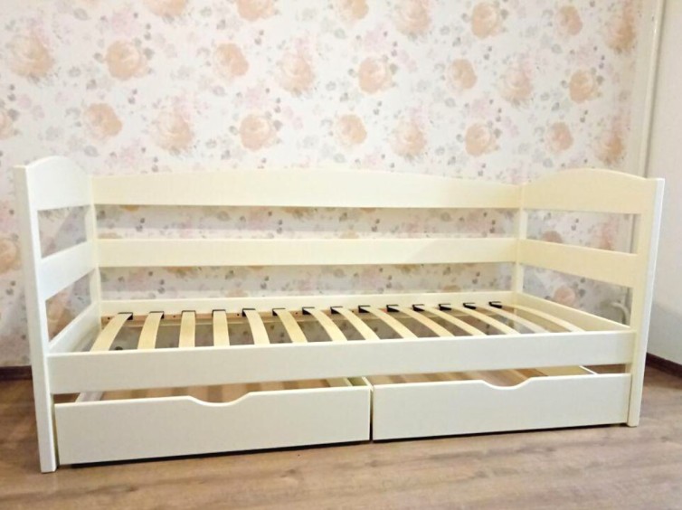 Детская кровать Нота Люкс из натурального дерева 4 