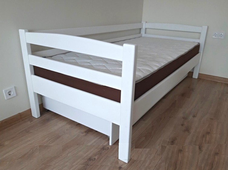 Детская кровать Нота Люкс из натурального дерева 1