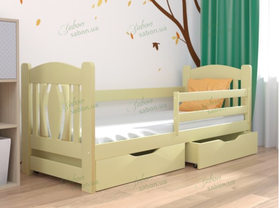 Дитяче ліжко Оскар з натурального дерева 5 