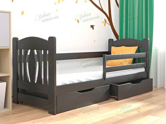 Дитяче ліжко Оскар з натурального дерева 9 