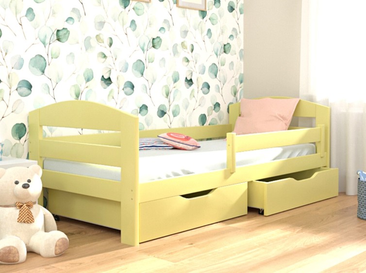 Детская кровать Винни из натурального дерева 2 