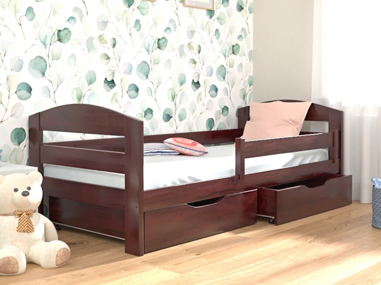 Детская кровать Винни из натурального дерева 9 