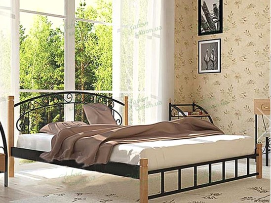 Металлическая кровать Афина Дерево 2