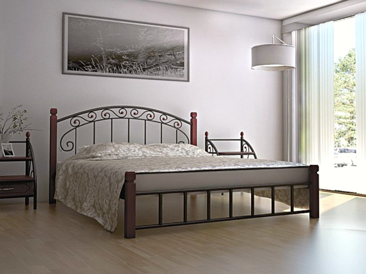 Металеве ліжко Афіна Дерево 1