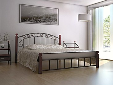 Металлическая кровать Афина Дерево