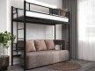 Металлическая двухъярусная кровать-чердак Дабл Чердак 10