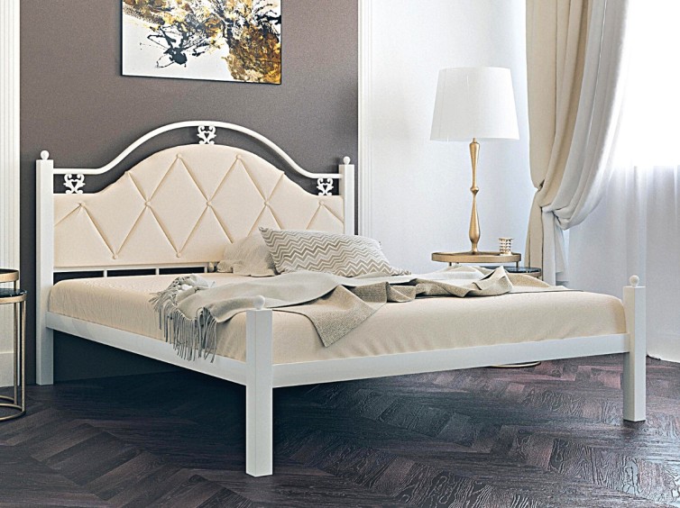 Металлическая кровать Эсмеральда Люкс 1