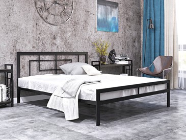 Металеве ліжко Квадро