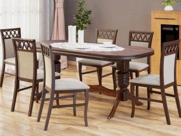 Комплект Гранд: обідній стіл + 6 стільців