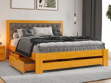 Дерев'яне ліжко Симфонія Люкс