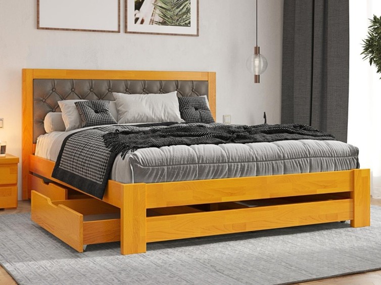 Дерев'яне ліжко Симфонія Люкс 1