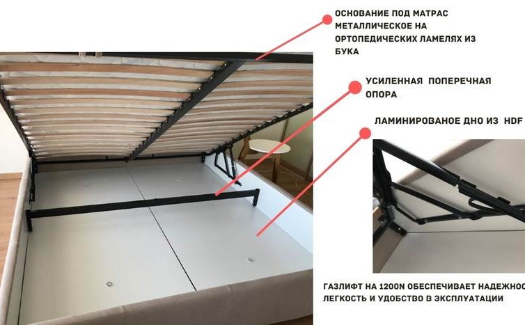 Мягкая кровать-подиум Манчестер 6 