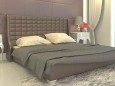 Мягкая кровать-подиум Медина