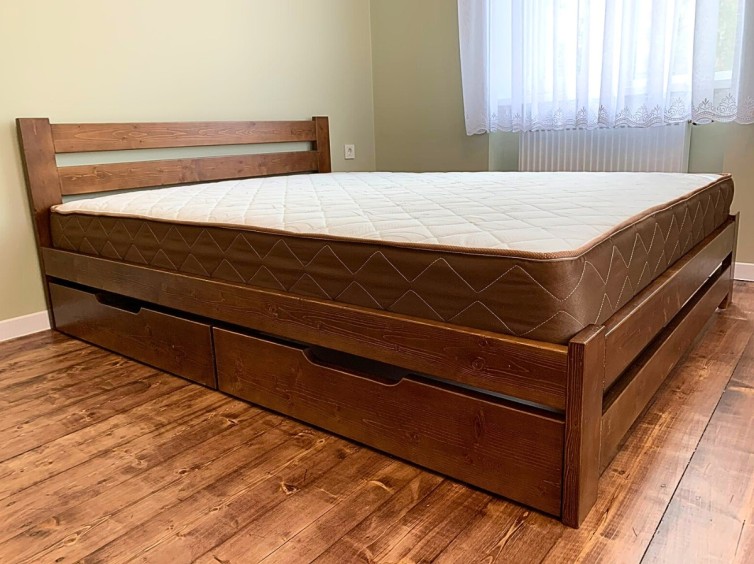 Деревянная кровать Ричард с ящиками 2 