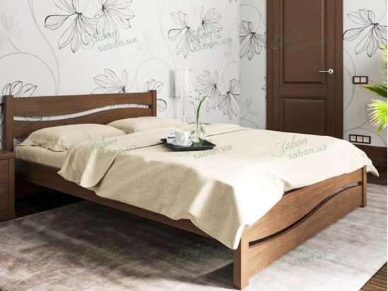 Дерев'яне ліжко Хвиля-2 2