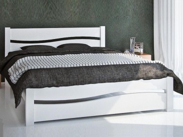 Дерев'яне ліжко Хвиля-2