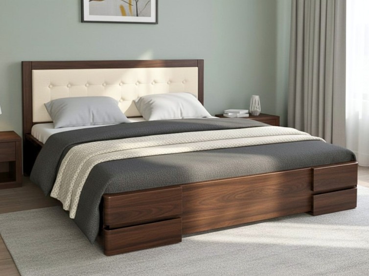 Дерев'яне ліжко Регіна-сосна 1