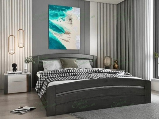 Ліжко Ліра з підйомним механізмом із натурального дерева 8 