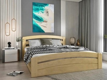 Ліжко Ліра з підйомним механізмом із натурального дерева