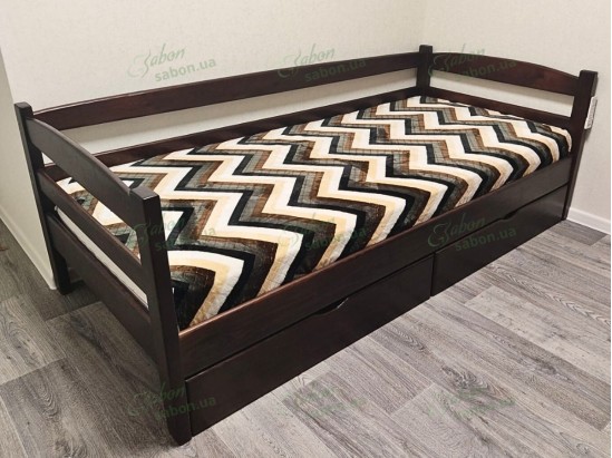 Детская кровать Нота плюс из натурального дерева 7 