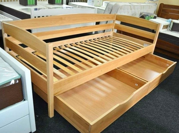 Дитяче ліжко Нота плюс з натурального дерева 8 