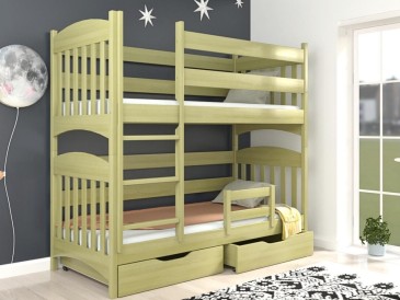 Деревянная двухъярусная кровать-трансформер Мелиса-ольха