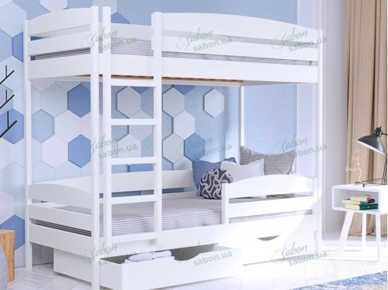 Дерев'яне двоярусне ліжко-трансформер Соня дует Люкс 1
