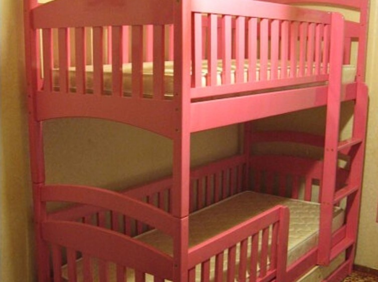 Дерев'яне двоярусне ліжко-трансформер Каріна дует 8 