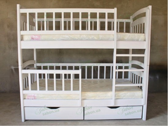 Дерев'яне двоярусне ліжко-трансформер Каріна дует 2 