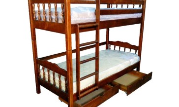 Деревянная двухъярусная кровать-трансформер Смайл Дуэт 2