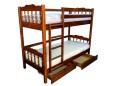 Дерев'яне двоярусне ліжко-трансформер Смайл Дует 12