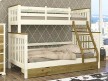Дерев'яне двоярусне ліжко-трансформер Скандинавія